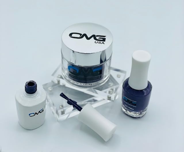 OMG Nail Pro Matching Gel & Polish Combo Silver miniatura 1