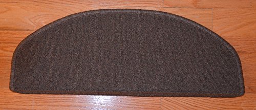 Stair Treads Collection Bullnose (10 Inch X 26 Inch) (Brown, Set Of 13) Indoor Skid Slip Resistant Carpet Stair Treads With Adhesive Strips #TOP3