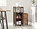 VASAGLE LOWELL Storage Cabinet, Standing Cabinet, Industrial Floor Cabinet, Side Cabinet with Shelf, Multifunctional in Living Room, Bedroom, Hallway, Rustic Brown ULSC34BX