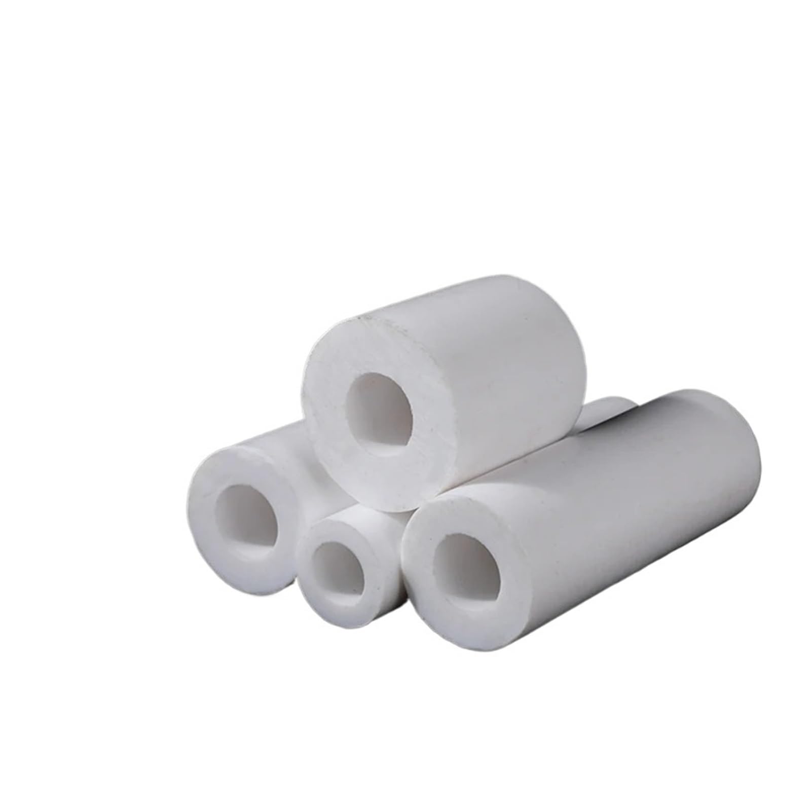 Varilla Hueca de politetrafluoroetileno PTFE Blanco 200 mm | Color blanco largo de Rod 200m m del hueco del politetrafluoroetileno for el uso industrial general