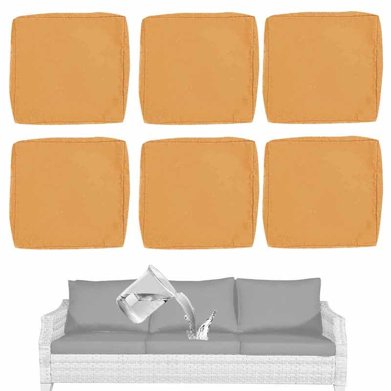 Housses de coussin de rechange impénétrables à l'eau pour chaises de patio extérieures
