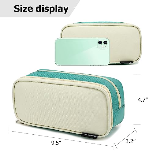 Image of Mountain guest Large Capacity Pencil Case Multi-Slot Pencil Pouch Durable Pencil Box Portable Office Pen Bag with Zipper