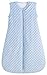 Baby sleeping bag "Minky Dot" blue, quilted and double layered, 2.5 Togs (Medium (10 - 24 mos))