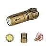 OLIGHT I1R 2 Pro Eos 180 Lumens EDC Rechargeable Keychain Flashlight, Powered by Built-in Rechargeable Battery with Type-C USB Cable, Slim Mini Handheld Light for Everyday Carry (Brass)