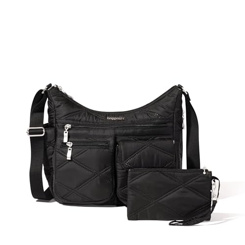 Image of Baggallini womens Everywhere Bagg Crossbody Women 11x9 Lightweight Nylon Hobo Water-resistant Travel Bag W /Rfid
