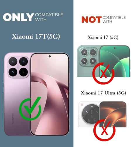 Image of Jkobi Rubberised Back Cover Case for Xiaomi 17T (Textured Grip Design | Camera Protection | Slim and Light Weight | Soft Touch and Feel)