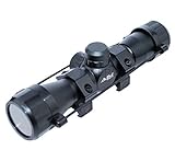 AIM Sports TACBRO Tactical Series 4X32 Compact Scope W/RANGEFINDER Reticle with One Free TACBRO...