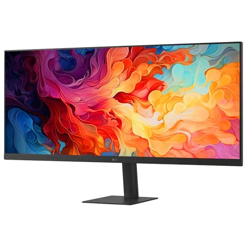 Image of LG 34'' IPS FHD UltraWide Monitor, 100Hz, 5ms, AMD FreeSync, DisplayHDR 400, sRGB 99%, VESA Mount, Reader Mode, Black Stabilizer, HDMI, DisplayPort, Virtually Borderless Design,Tilt Stand, Black