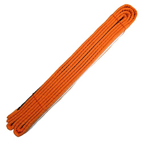 Ace Martial Arts Supply White Stripe Color Belts (Orange, 3)
