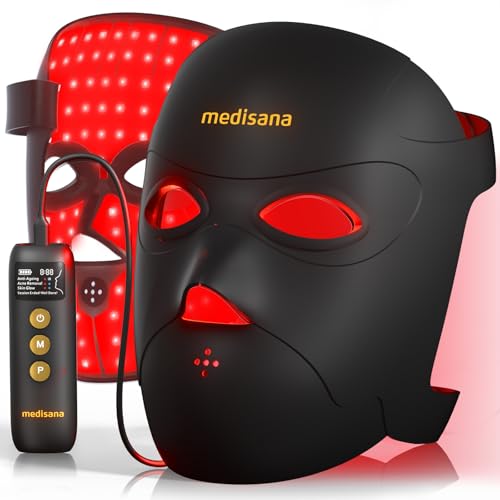 Medisana 3D Red Light Therapy Mask for Face, 336 LEDs Light Thera...