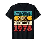 Photo Gallery 45 anni fantastico da ottobre 1978 regali di compleanno 45 maglietta Photo Gallery 45 anni fantastico da ottobre 1978 regali di compleanno 45 maglietta