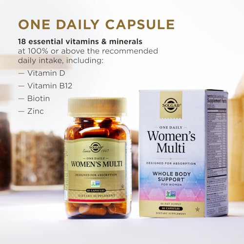 Solgar One Daily Women's Multi Multivitamin, 60 Vegan Capsules - image 3