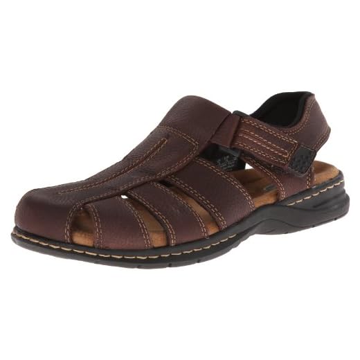 Dr. Scholl's Shoes Mens Gaston Sandals, Brown, 9 US