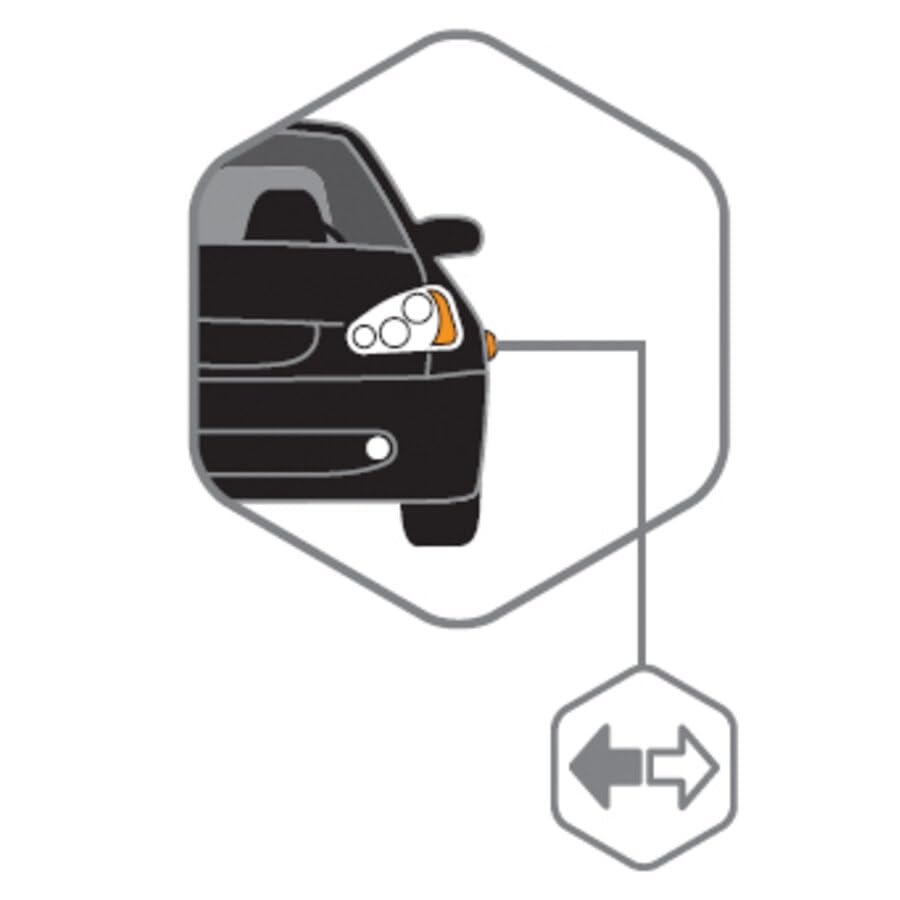 BALLACK Lampadine Auto T10 WY5W Arancione 12V 5W (Coppia) - Omologate ECE R37, Indicatori E Luci Di Posizione - 2