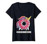 Photo Gallery donna doughnicorn unicorn donut rainbow gifts girls women men maglietta con collo a v Photo Gallery donna doughnicorn unicorn donut rainbow gifts girls women men maglietta con collo a v