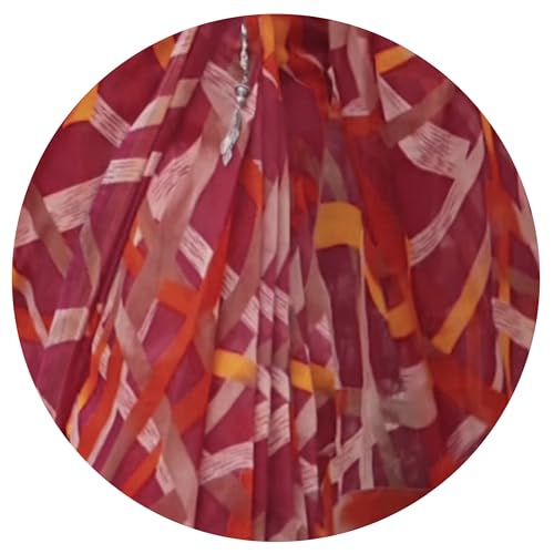 Image of MIRCHI FASHION Women Saree Cotton Abstract Printed | Lightweight Comfortable Sari for Office and Regular Daily Wear with Matching Blouse Piece
