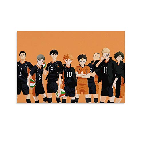 DFSG Póster de anime Haikyuu 2 pósteres decorativos de pintura en lienzo...