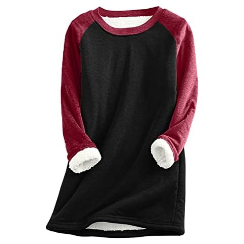 UJAKEL Women's Fleece Crewneck Sweatshirt Cover