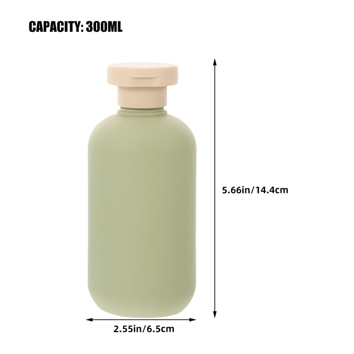 Beaupretty Bouteilles Rechargeables 2 PièCes Pour Shampooing Et Lotion Flacons De Voyage Compacts En Plastique Avec Bouchon À Rabat ÉTanche Conteneurs Pratiques Pour Soins Personnels