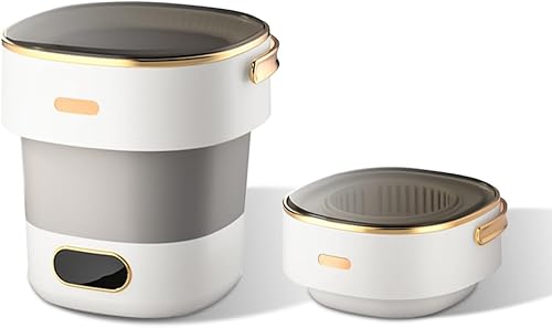 Miniatura 1 de Lavadora portátil, mini lavadora y secadora totalmente automática de 13 litros, 3 modos de limpieza, lavadora plegable para acampar para dormitorio,