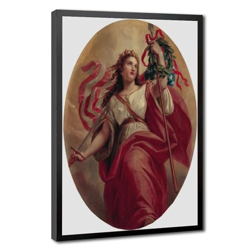 Poster Lady Liberty Brumidi 1869 impression sur toile 20x30 cm
