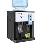 Top Loading Countertop Water Cooler Dispenser, 5 Gallon Hot and Cold Water Dispenser Freestanding Water Dispenser Hot & Cold and Room Temperature Water for Home Office, Studio Use (European White)