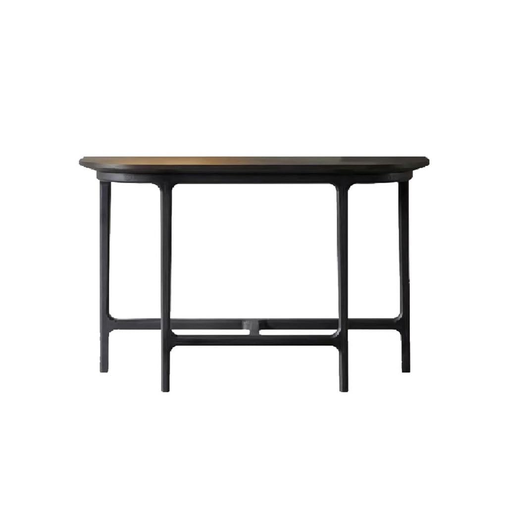 ENGENDER Console Tables Simple Wall-mounted Semicircle Entrance Table Foyer Entry Cabinet Solid Wood Ultra-narrow