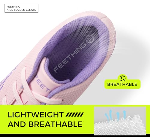 Kids Soccer Cleats for Boys/Girls Youth Lightweight Football Shoes for Firm Ground Non-Slip Athletic Cleats for Little Big Kids2