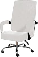Vista 1 de Funda para silla de oficina con fundas para reposabrazos, funda elástica de terciopelo suave para silla de escritorio, fundas protectoras para silla