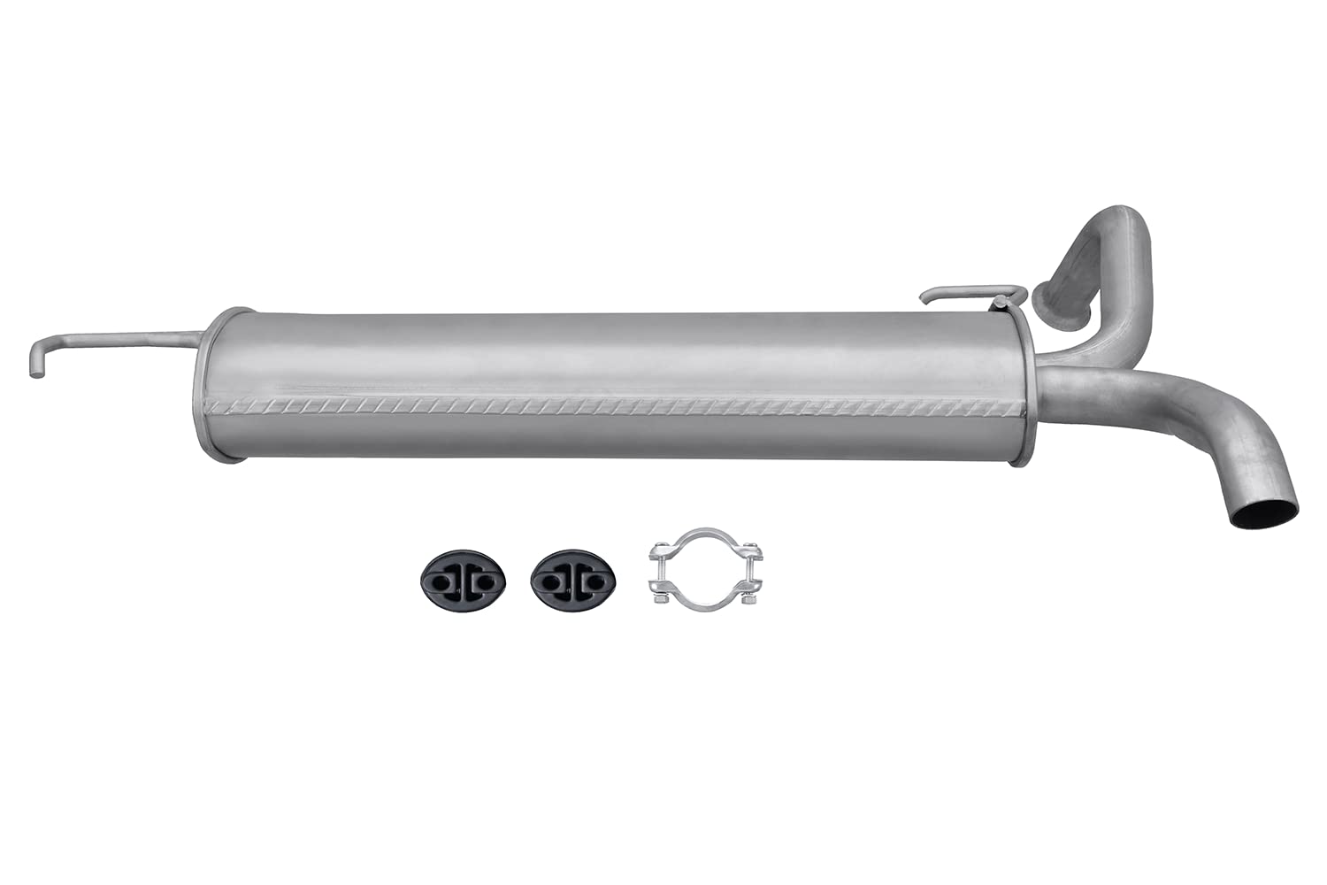 HELLA 8LD 366 028-461 Tłumik końcowy - Easy2Fit® Kit - z tyłu - jednoczęściowy - Komplet z elementami do montażu