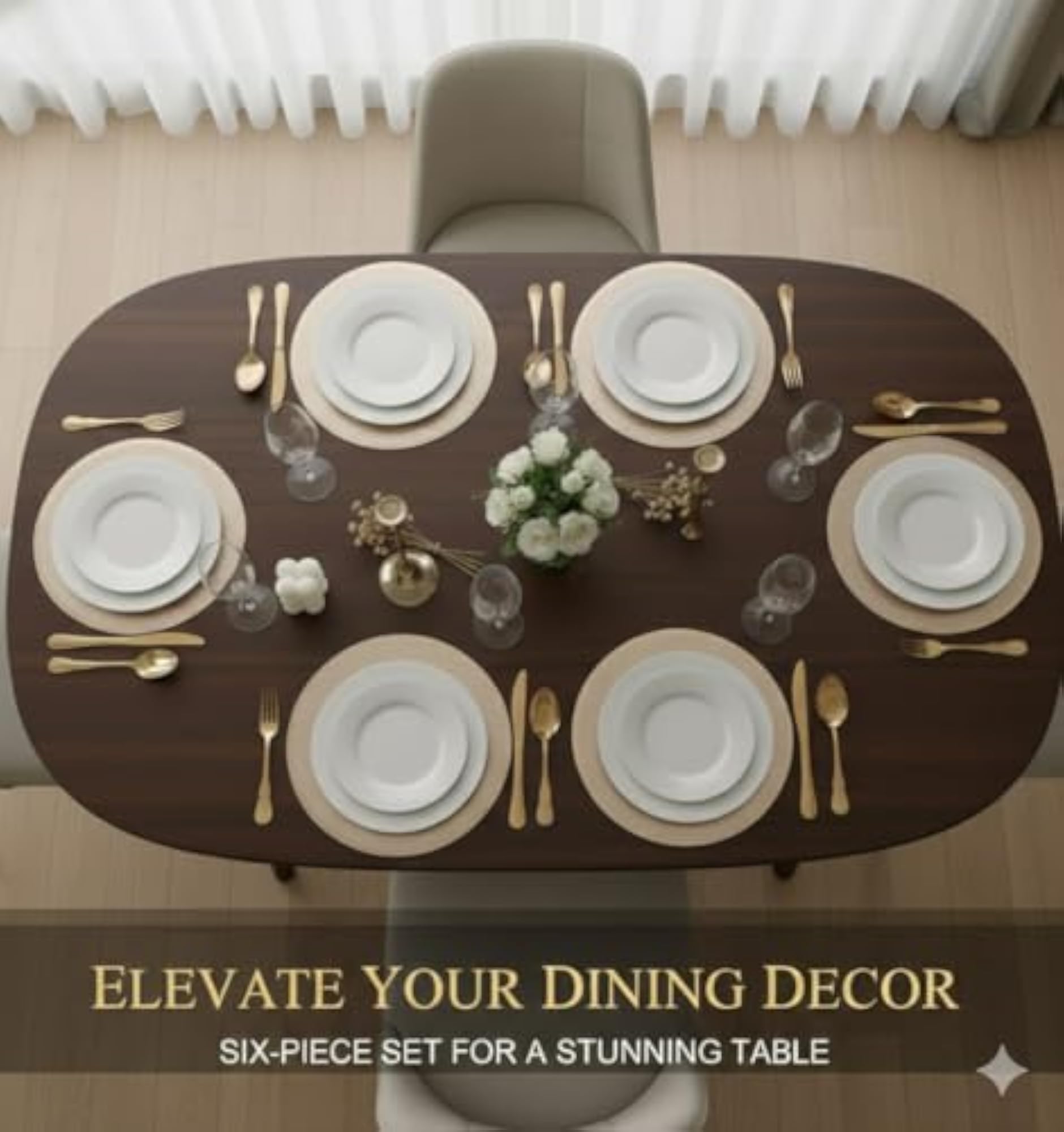 Premium Square Table Mat, Heat Resistant & Waterproof