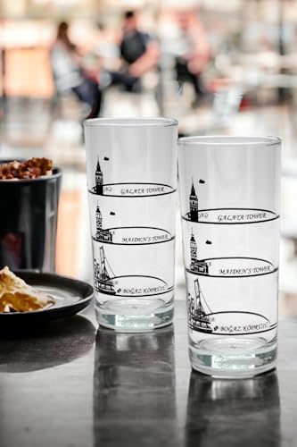 İstanbul Bosphorus 180 ml 4 Parça Cam Rakı Bardağı 9-01010369