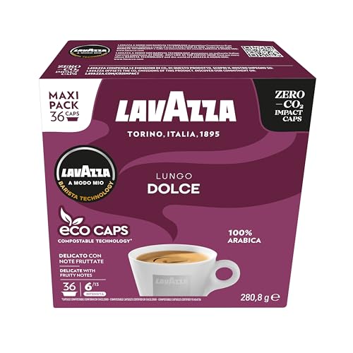 Lavazza A Modo Mio Lungo Dolce Coffee Capsules