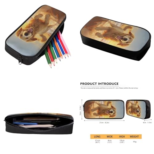 Golden Retriever School Backpack for Teen Girls Bookbags with Lunch Box Kids Pencil Case, Middle School Boys Schoolbag 15.6 inch Rucksack Water Bottle Carrier 750 Ml-1000 Ml4