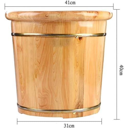 Bañera de pie de madera sólida para spa y pedicura miniatura 6