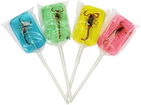 Scorpion Lollipops - Hotlix 36 Count Box