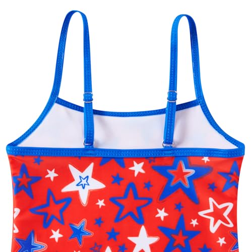 Image of Funnycokid Girls Swimsuit 3 Pieces Long Sleeve Rash Guard Set Tankini Bathing Suits Summer Kids Swimwear 3-10 Years