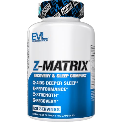 Image of EVL Post Workout Recovery Supplement - Magnesium and Zinc - ZMatrix Zinc Magnesium Aspartate Muscle Recovery Supplement for Sleep Support and Muscle Health