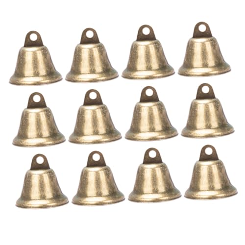 Gogogmee 25Pcs Vintage Bells for Crafts Small Wind Chime Supplies Lightweight and Decorative Bells for Christmas Weddings Parties Projects