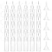 AGEOMET 30pcs 15ml Steel Needle Plastic Dropper Bottle Tip Glue Bottle with 10 Funnels, for Liquids and quilling DIY