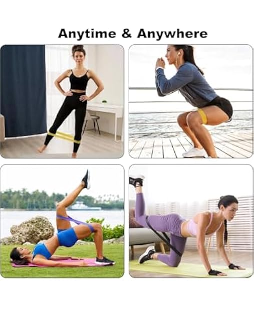 Resistance Bands, Exercise Bands, Workout Bands, Workout Set for Women, Resistance Bands for Working Out, Pilates and Yoga, Pilates Equipment, Yoga Equipment, Fitness Equipment