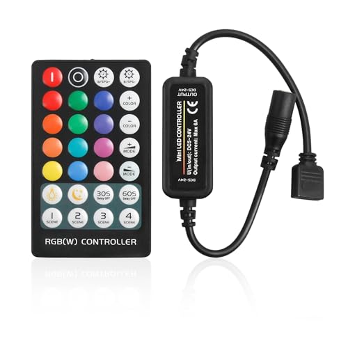 Contrôleur RVB 28 touches pour ruban LED et bande lumineuse multicolore