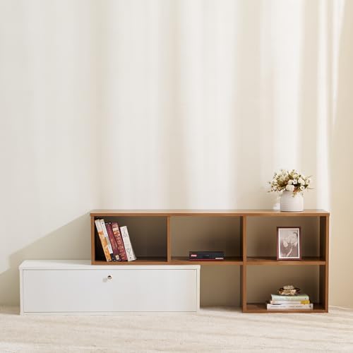 Image of Home Centre | Helios Nolan TV Unit | Engineered Wood | Teak | 1 Year Warranty