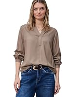 Street One Split Neck Tunika Light Terra Mocha 38
