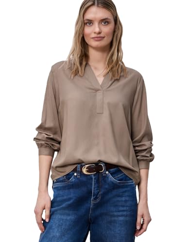 Street One Split Neck Tunika Light Terra Mocha 38