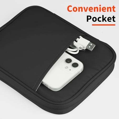 Image of HoYiXi Universal Sleeve Bag for 6 inch,6.8 inch,7 inch Kindle Paperwhite /Colorsoft 2024-2012 Compatible with 6 inch-6.8 inch All-new Kindle /Kobo /Tolino /Sony,6 inch EReader with Anti-Drop Protective Cover,Black