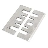 Peso Neto: consumar 85g New Lon0167 2 piezas Destacados de acero inoxidable eficacia confiable en tono plateado, alisadoras eléctricas, herramienta de para H-ITA-C-HI F20(id:737 92 32 d4d)