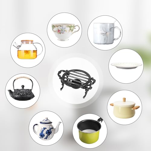 Calentador de té redondo para evitar infusiones frías soporte funcional de mesa 7