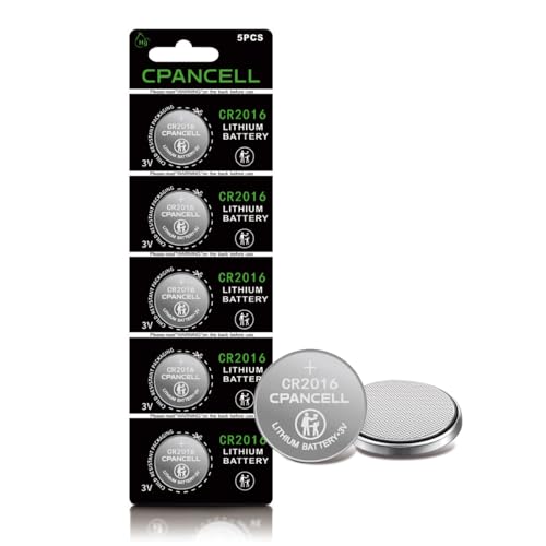 CPANCELL CR2016 3V Lithium Batteries High Capacity Battery (5 Pack)