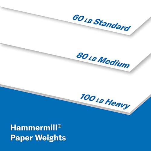 Hammermill Cardstock, Premium Color Copy, 100 Lb, 8.5X11 - 1 Pack (250 Sheets) - 100 Bright, Made In The Usa Card Stock, 120024R, White #TOP7